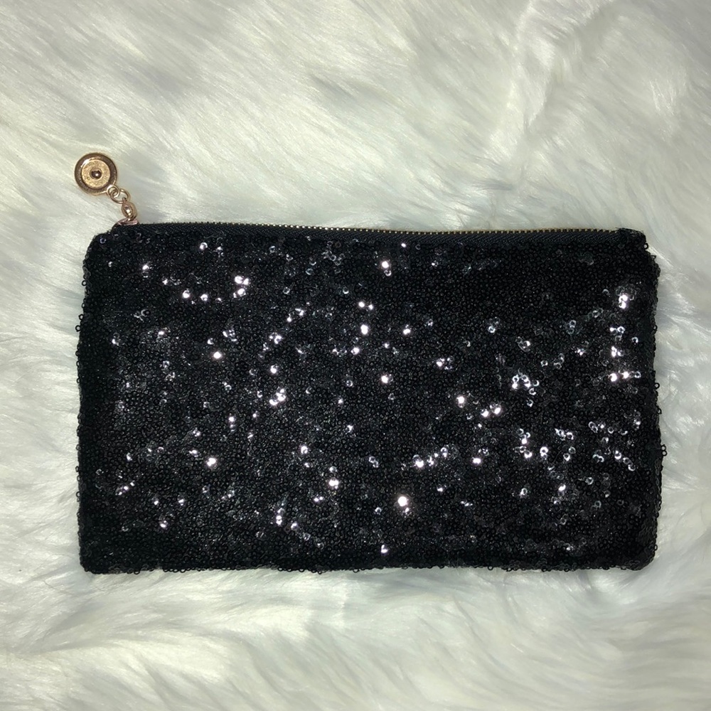 Black Sequin Clutch